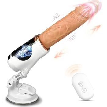 Paloqueth Realistic Dildo Fuck Machine with Vibrations & Remote Control Skin