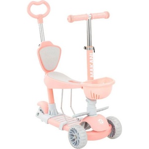KikkaBoo Тротинетка с родителски контрол BonBon 4в1 Candy Lilac - Kikka Boo, РОЗОВА (50047) Тротинетка, скутер