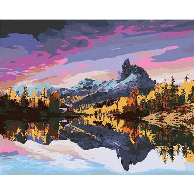 zuty Malování Podle Čísel Podzimní Pohled Na Jezero Federa V Dolomitech 80 x 100 Cm Plátno