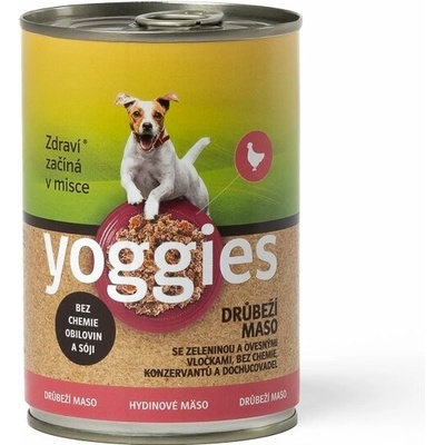 Yoggies hydinová so zeleninou a ovsenými vločkami 400 g