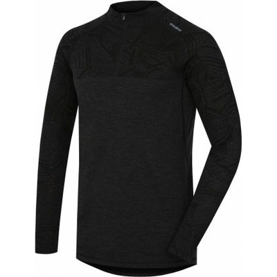 Husky Merino 100 Long Sleeve Zip černá – Zboží Mobilmania