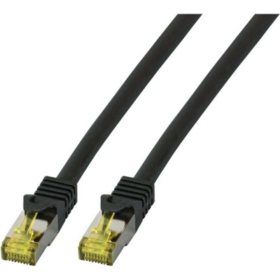 EFB Elektronik RJ45 Пач корда S-FTP, кат. 6A, LSZH, кат. 7 Raw cable, черна, 15 метра (MK7001.15B)