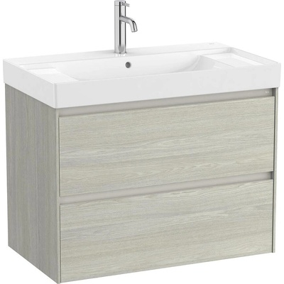 Roca Конзолен шкаф за баня a851691512 и централен умивалник, 80х46х64.5см (a851691512)