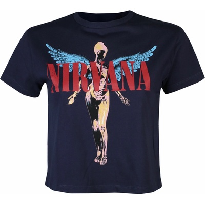 ROCK OFF дамска тениска (топ) Nirvana - Angelic - ВМС - ROCK OFF - NIRVCT02LN