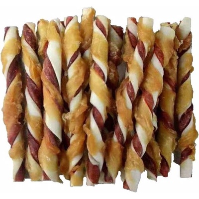 Juko Tyčinka byvolia biela krútená obalená kuracím mäsom Snacks 12,5 cm 25 ks