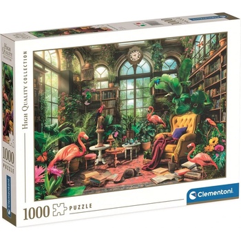 Clementoni - Puzzle The Greenhouse Library - 1 000 piese