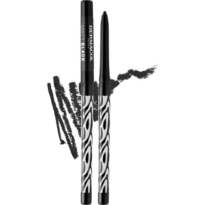 Dermacol Black Sensation Matt Black ceruzka na oči Black 0,35 g