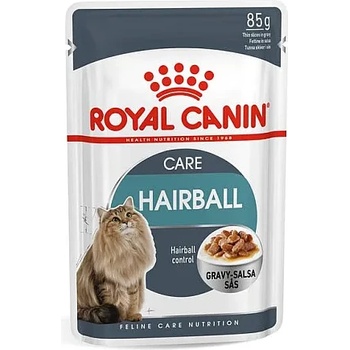 Royal Canin Hairball Care Gravy 85g - Пълноценна мокра храна пауч за котки над 12 месеца за намаляване образуването на космени топки