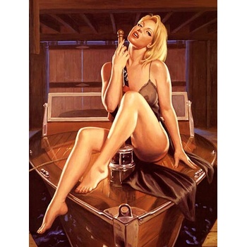 Norimpex - Puzzle Diamant painting: Seductive woman 30x40cm - 1 - 39 piese