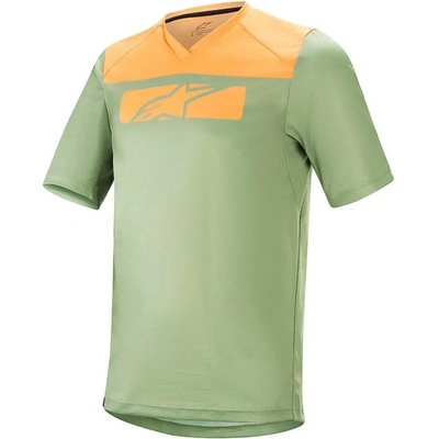 Alpinestars Drop 4.0 krátký rukáv Green Steel/Tangerine pánský