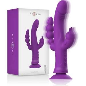  Троен вибратор с вакуумна основа, 22см. - Intense Casanova (D-234766)