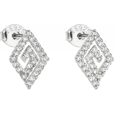 Pavona pecka se zirkonem bílý kosočtverec 11058.1