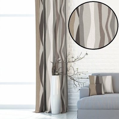 Dekorační látka SOFT 370979-2013 obšití okrajů a našití stužky 150