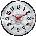 NeXtime Стенен часовник Modern Gear Clock бял (3259WI)