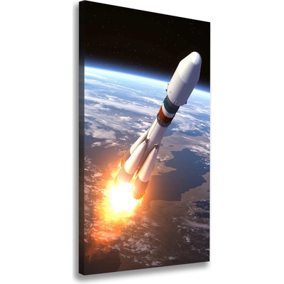 Vertikálny foto obraz na plátne Vesmírna raketa 50x100 cm