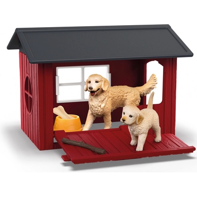 Schleich 42722 Psí bouda se zlatým retrívrem