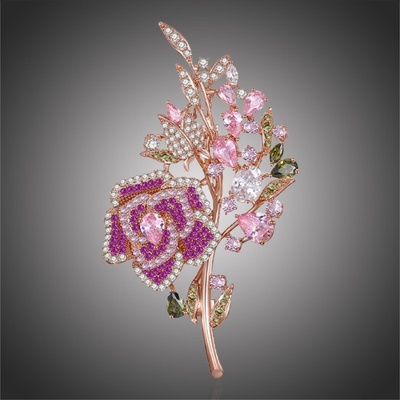 Éternelle exkluzivní květinová brož Swarovski Elements Alfonsa B2233/CO