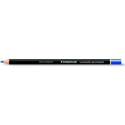 STAEDTLER Молив за маркиране, универсален, водоустойчив (глазоцветен), STAEDTLER "Lumocolor 108 20", син 108 20-3 (108 20-3)