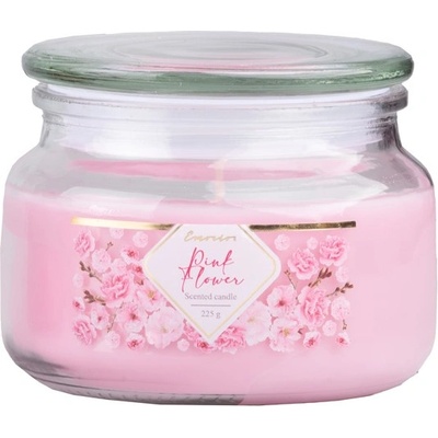 Z - TRADE s. r. o Z - TRADE s. r. o. Ароматна свещ Emocio Glass със стъклен капак Pink Flower 100x79 мм