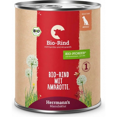 Herrmann's Hovězí s mrkví a amarantem Bio 800 g