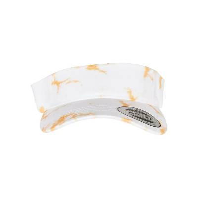 Curved Urban Classics Batik Dye visor - Orange (Orange / White)