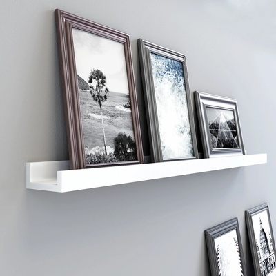 Závesná polica Songmics LWS46WT 110 x 10 cm biela