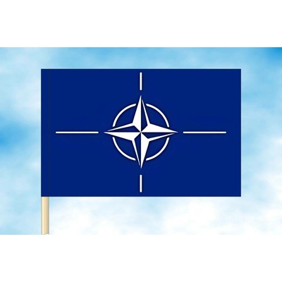 LIBEA, s.r.o. Vlajka NATO Rozměr: 30×45 cm, Uchycení: Návlek na žerď