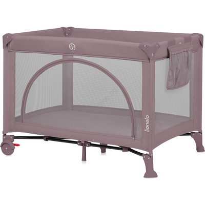 Lionelo - Преносимо бебешко креватче LAURA, розов нюд (LN0311)