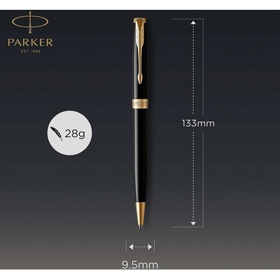 Parker Sonnet Black GT sada plnicí pero a kuličková tužka 1501/8893371 – Zboží Dáma