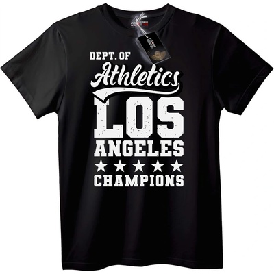 NOONEBRAND Тениска Los Angeles Атлетически Шампиони - 7XL, Black