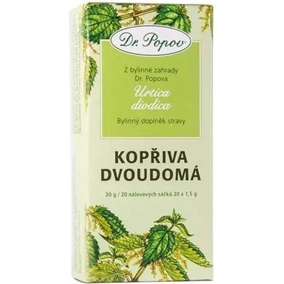 Dr.Popov Bylinný čaj Kopřiva dvoudomá list 20 x 1,5 g