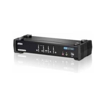 ATEN Превключвател KVMP ATEN CS1784A, 4-портов, USB, DVI Dual Link, Audio, ATEN-CS1784A-AT-G