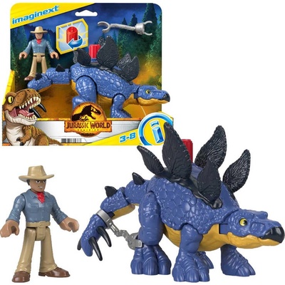 mamido Jurassic World sada Imaginext Stegosaurus a Dr. Grant