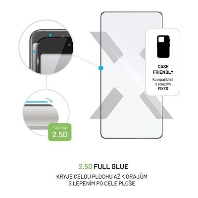 FIXED Full Cover 2,5D Tempered Glass for Xiaomi Redmi Note 13 Pro/POCO M6 Pro, black FIXGFA-1245-BK