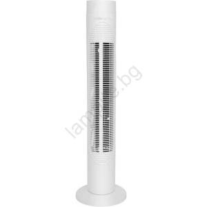 EUROLAMP Колонен вентилатор 50w/230v 83 см бял + дистанционно управление (eu0714)