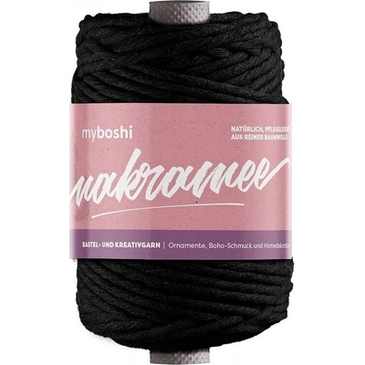 Příze myboshi Makramee kroucená Černá