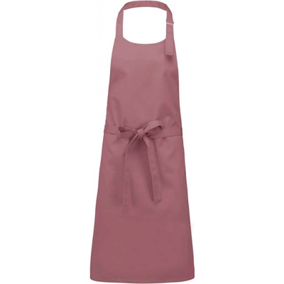 Kariban Zástěra přes hlavu bez kapes Pure marsala červená