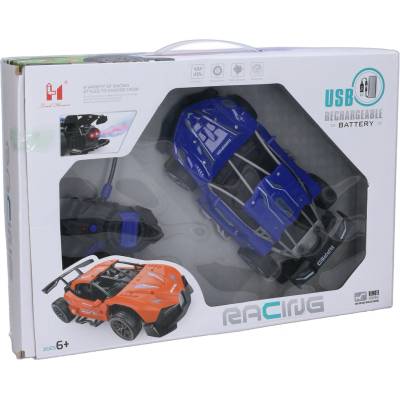 Wiky RC Závodní Auto s Kouřovým Efektem RTR 22 cm - Dálkové Ovládání 27 MHz, 3.7V