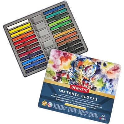 Derwent Inktense blocks sada pastelů 24 ks