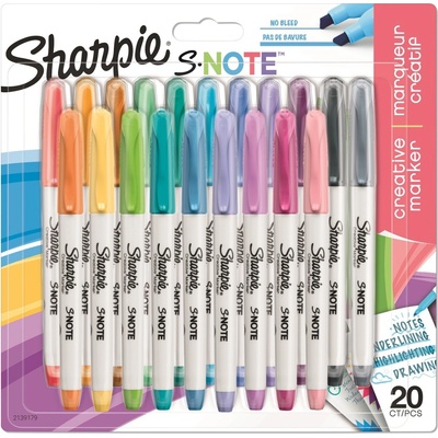 Sharpie 2139179 S-Note klinový hrot 20ks