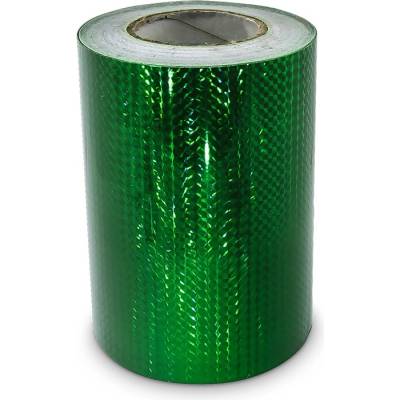 Univerzální hologramová samolepící fólie na metry MOTIV 1 čtverečky - šíře 20cm - zelená