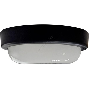 Baterie Centrum Led външно таванно осветително тяло led/8w/230v 4200k Ø 14 см ip64 черно (bc0751)
