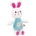 Stip Плюшено зайче Stip - Zigo, тюркоаз, 22 cm (Stip162)