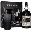 Kraken Black Spiced Rum 40% 1 l (darčekové balenie 1 pohárik)