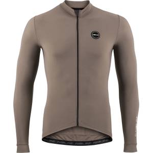 Nalini Фланелка с дълъг ръкав за колоездене Nalini New Soft Wrap L/S Jersey Cycling jersey - Brown Bark - размер XL (056-3822-0214)