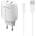 DeTech Мрежово зарядно устройство DeTech DE-32QCM, 18W, С Micro USB кабел, 2 x USB F, QC, Бял - 40325