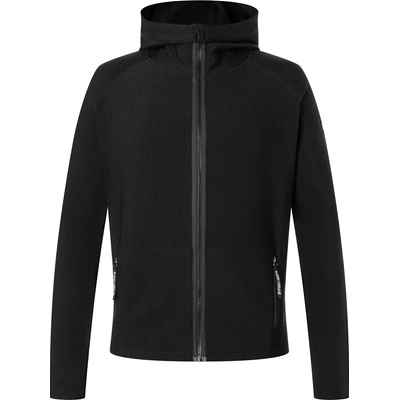 super. natural Мъжко вълнено яке Super. natural Alpine Active Zip Hoodie Fleece jacket - Jet Black - размер 46 (005-5325-0311)
