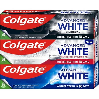 Colgate Advanced White Mix bělicí 3 × 75 ml