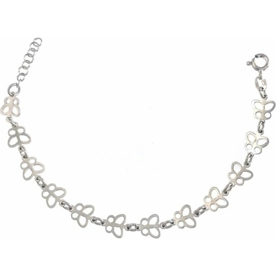 INFINITYSILVER Detský strieborný náramok motýliky 25130415+