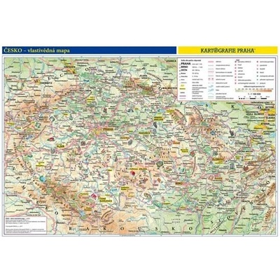 Česko – příruční vlastivědná mapa obrysová